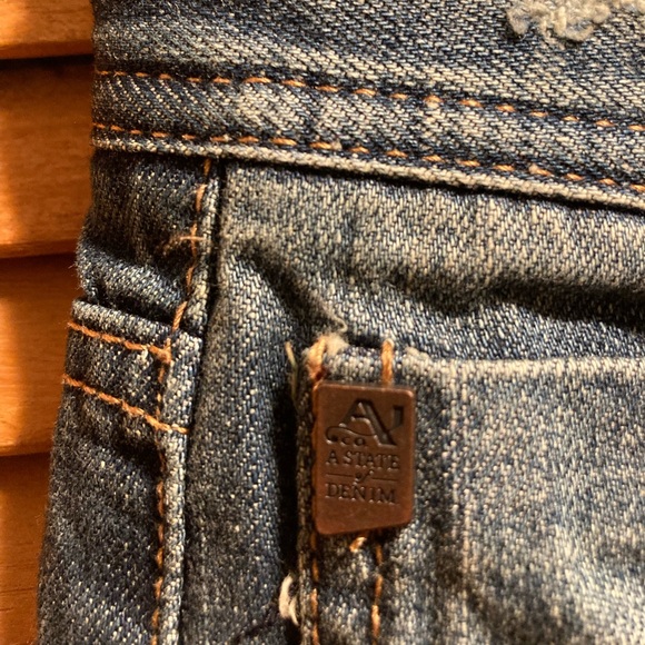 Arizona Straight Fit Blue Denim Jeans - Picture 6 of 13